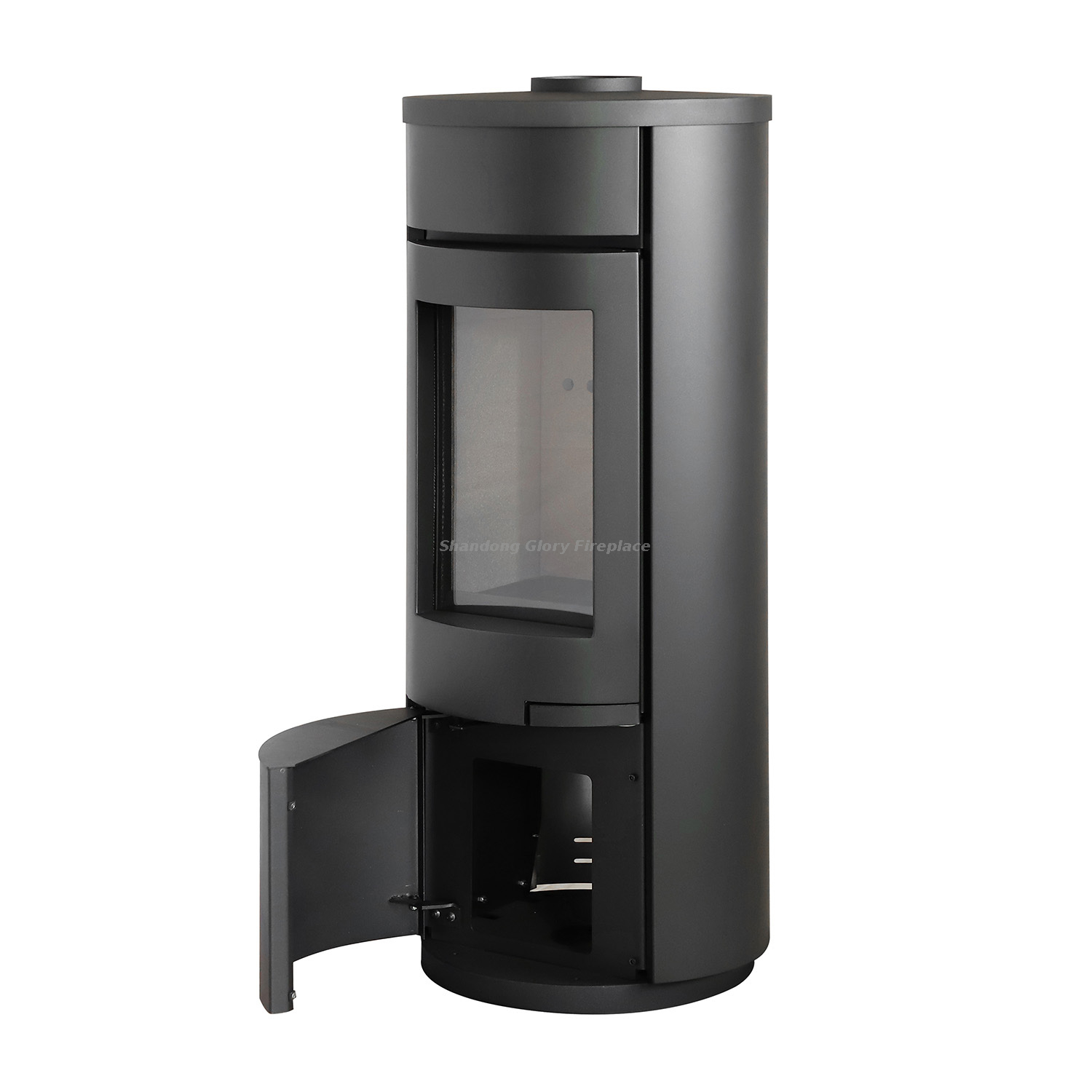 Round wood burning stove 9KW