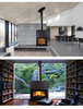 Slide door wood burning stove 17kw