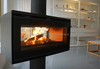 Rotatable wood stove B4 double sided