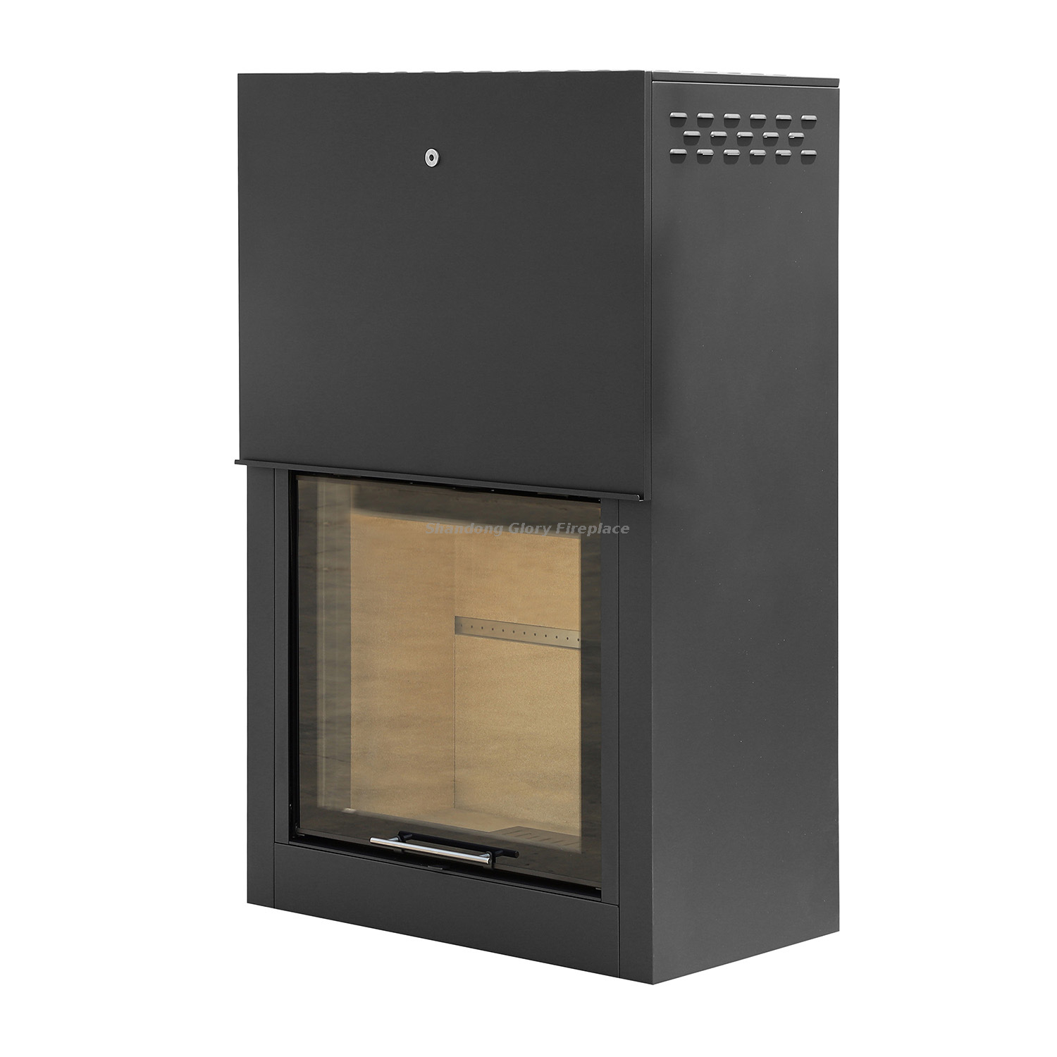 Slide door wood burning stove 17kw