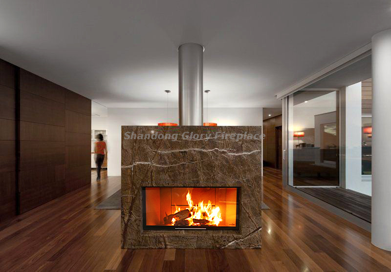 Slide door wood burning stove 14kw F1200L