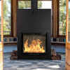 Slide door wood burning stove 17kw