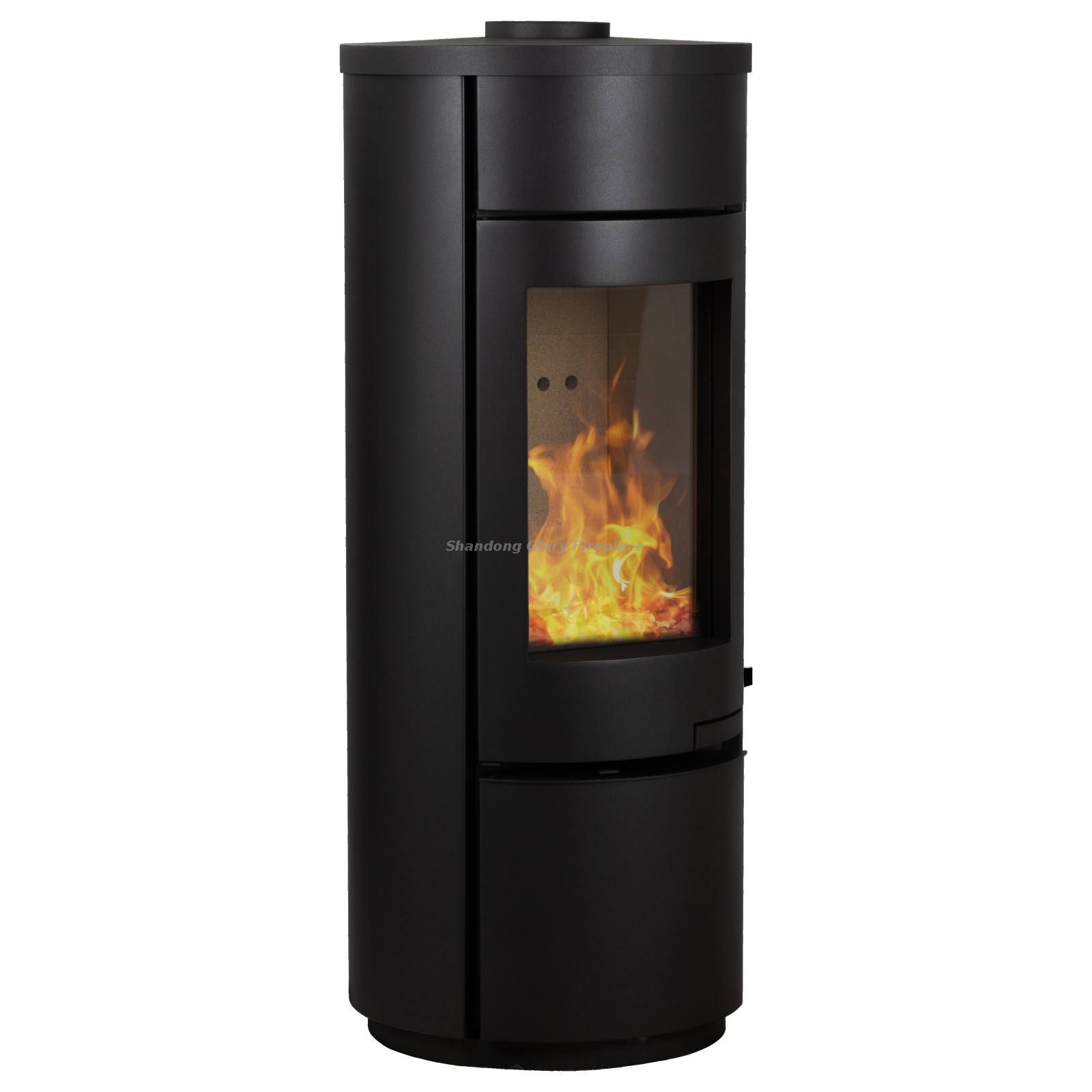 Round wood burning stove 9KW
