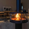 Round wood burning stove 