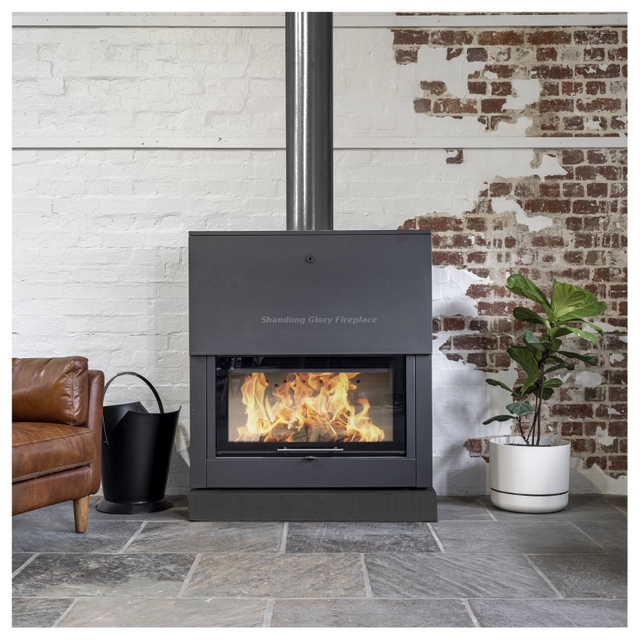 Slide door wood burning stove 14kw F1200L