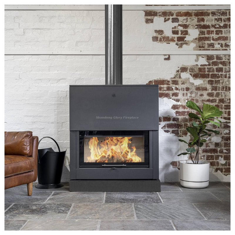 Slide door wood burning stove 14kw F1200L