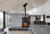 Slide door wood burning stove 17kw