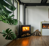 Freestanding Wood burning stove with log base 750LB