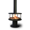 Round wood burning stove 