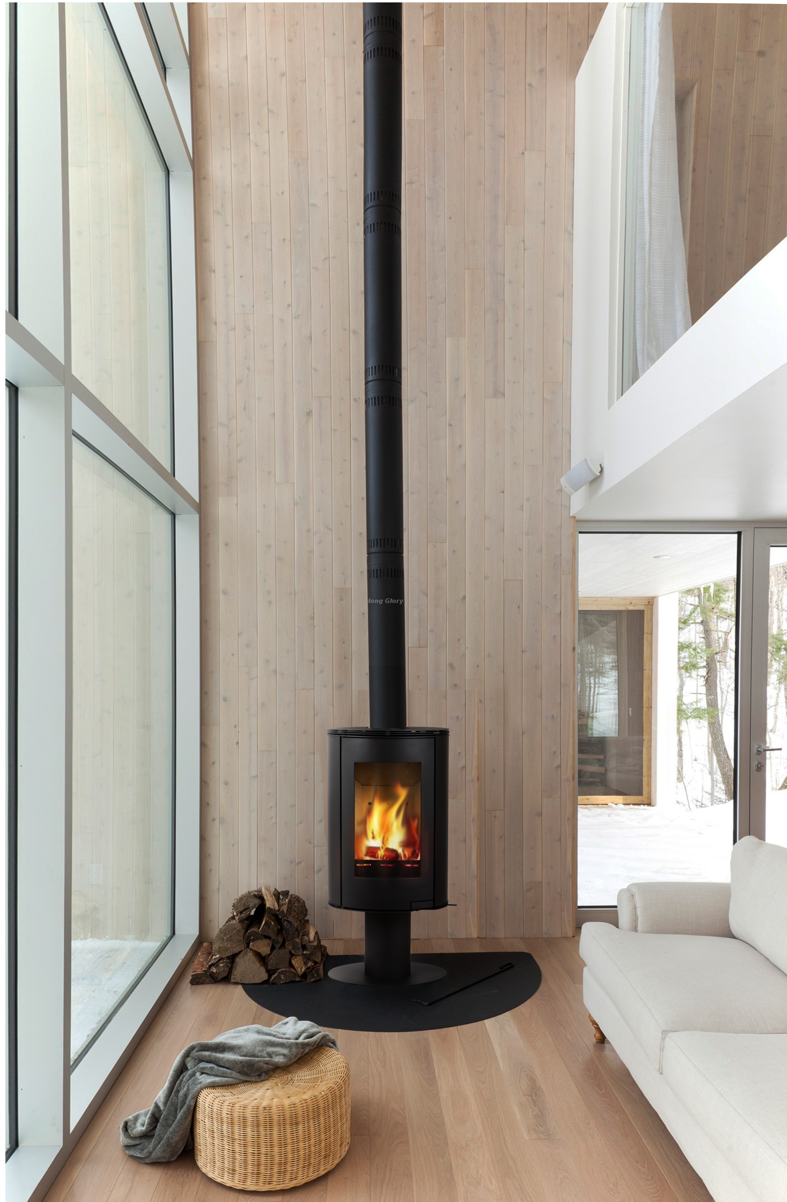 Ellipse wood burning stove 9KW